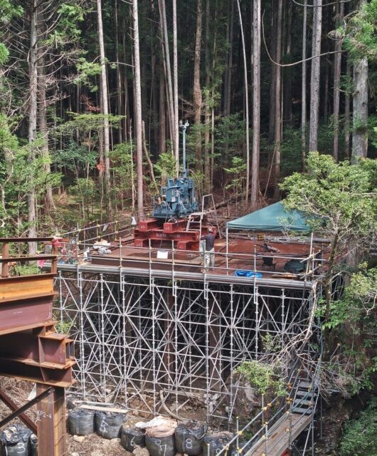 画像：設楽町 道路改築工事